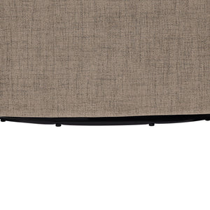 Solitude - Skirted Swivel Accent Chair With Hemp Like