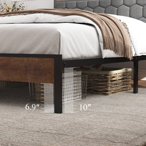 Full Size Wooden Platform Bed Frame