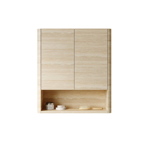 ZUNO 26" Wall-Mounted Bathroom Cabinet with Doors and Shelf