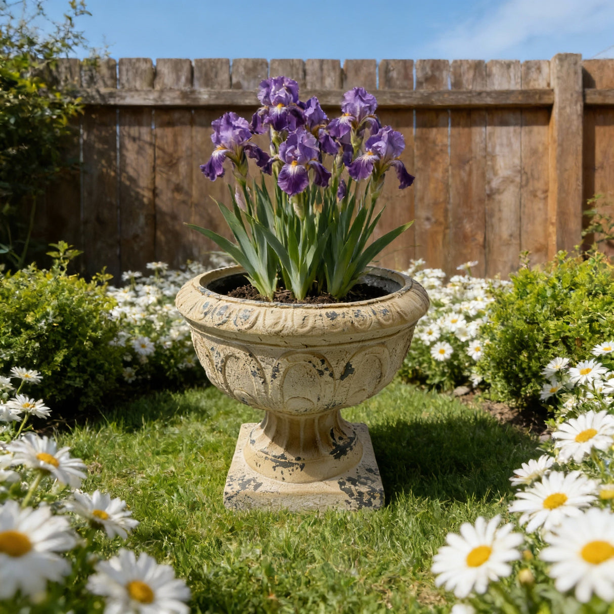 MGO Garden Planter in Antique White