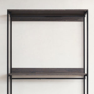 Monica - Farmhouse Industrial Wood Walk In Closet