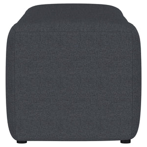 Summer Fabric Upholstered Tufted Accent Bench Charcoal
