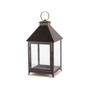Footed Iron Metal Lantern (Set of 2)