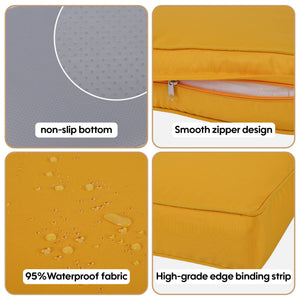 14 Pack Cushion Covers For 7 Piece Wicker Rattan Sectional Sofa