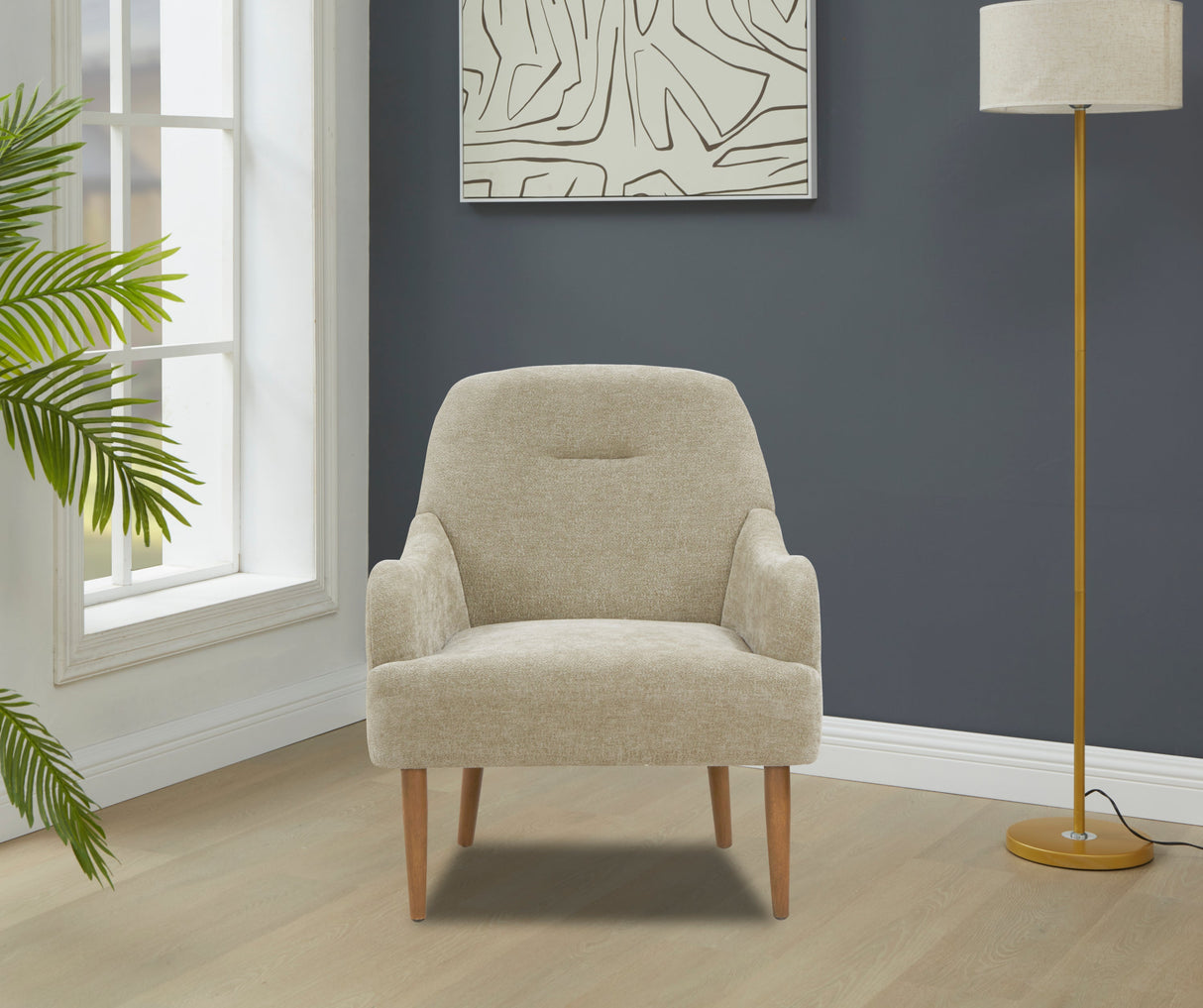 The Caroline Chenille Upholstered Accent Chair