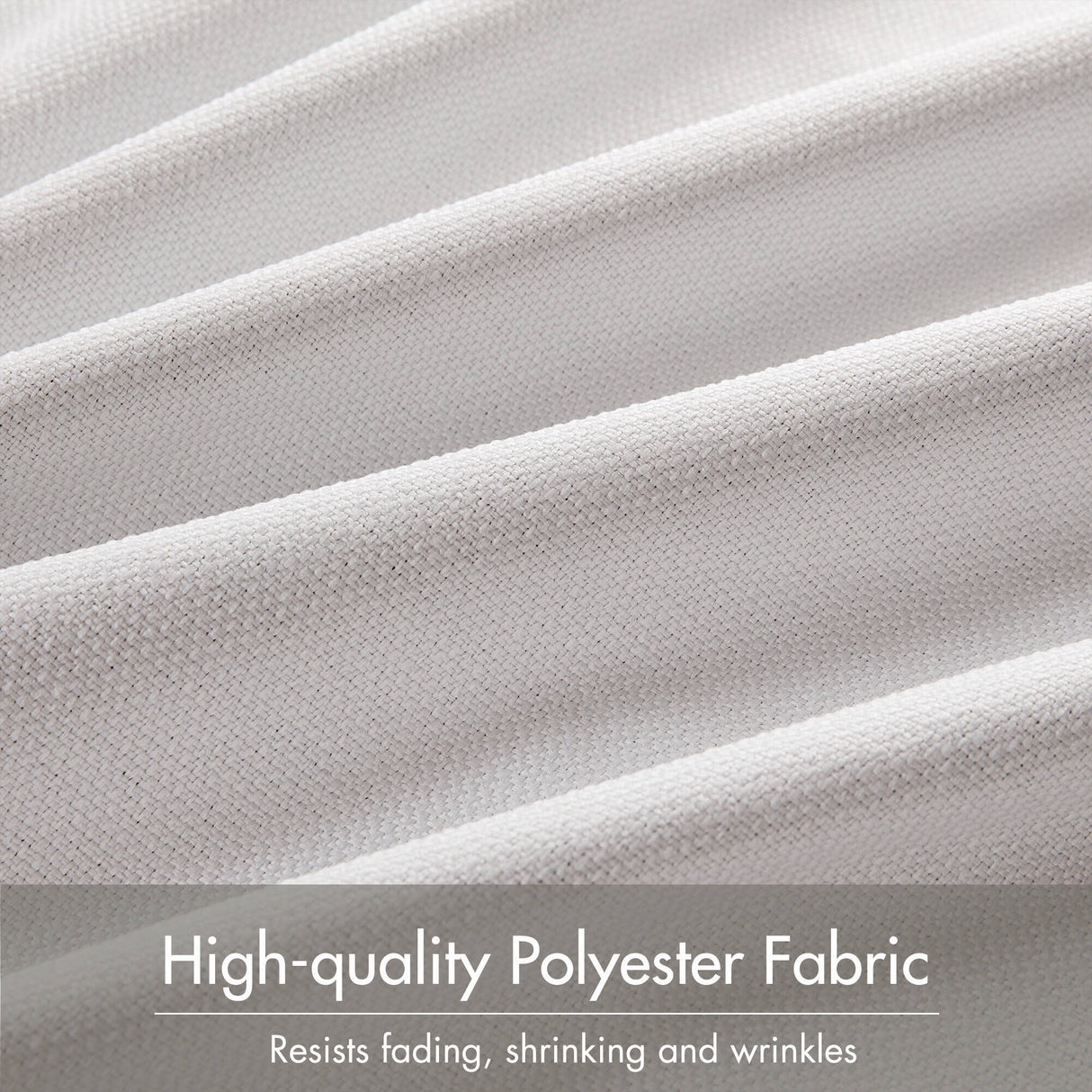 2-PK 52x84" Sound Blocking Total Blackout Curtain Panel Pair White