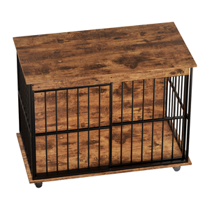 Large Wooden Dog Crate Furniture