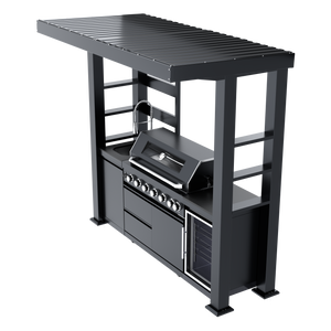 94-Inch 6-Burner Deluxe Stainless Steel Gas Outdoor Kitchen Grill