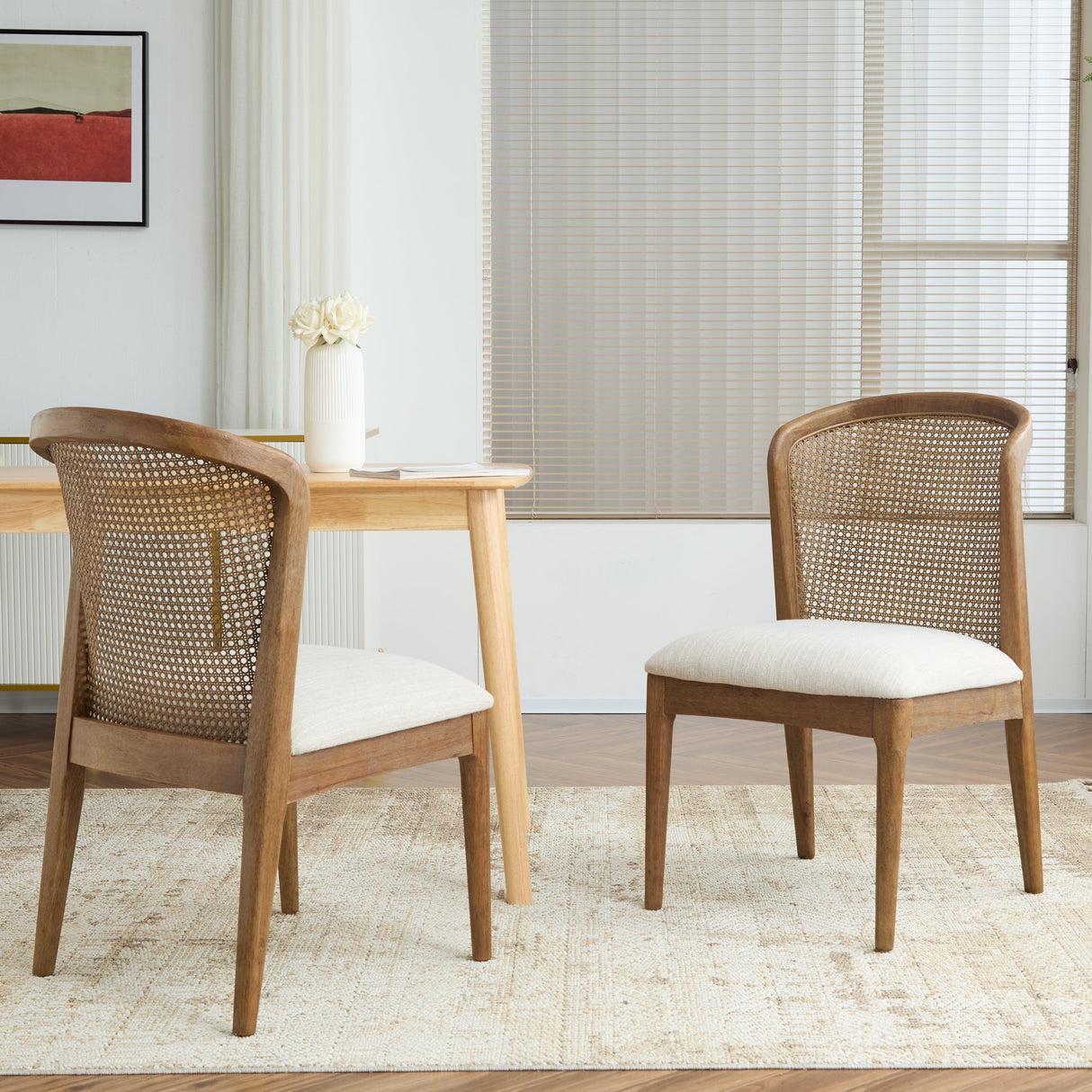 Cane Side Chair, Set of 2