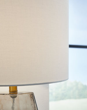 Taylow - Glass Table Lamp  - Gray