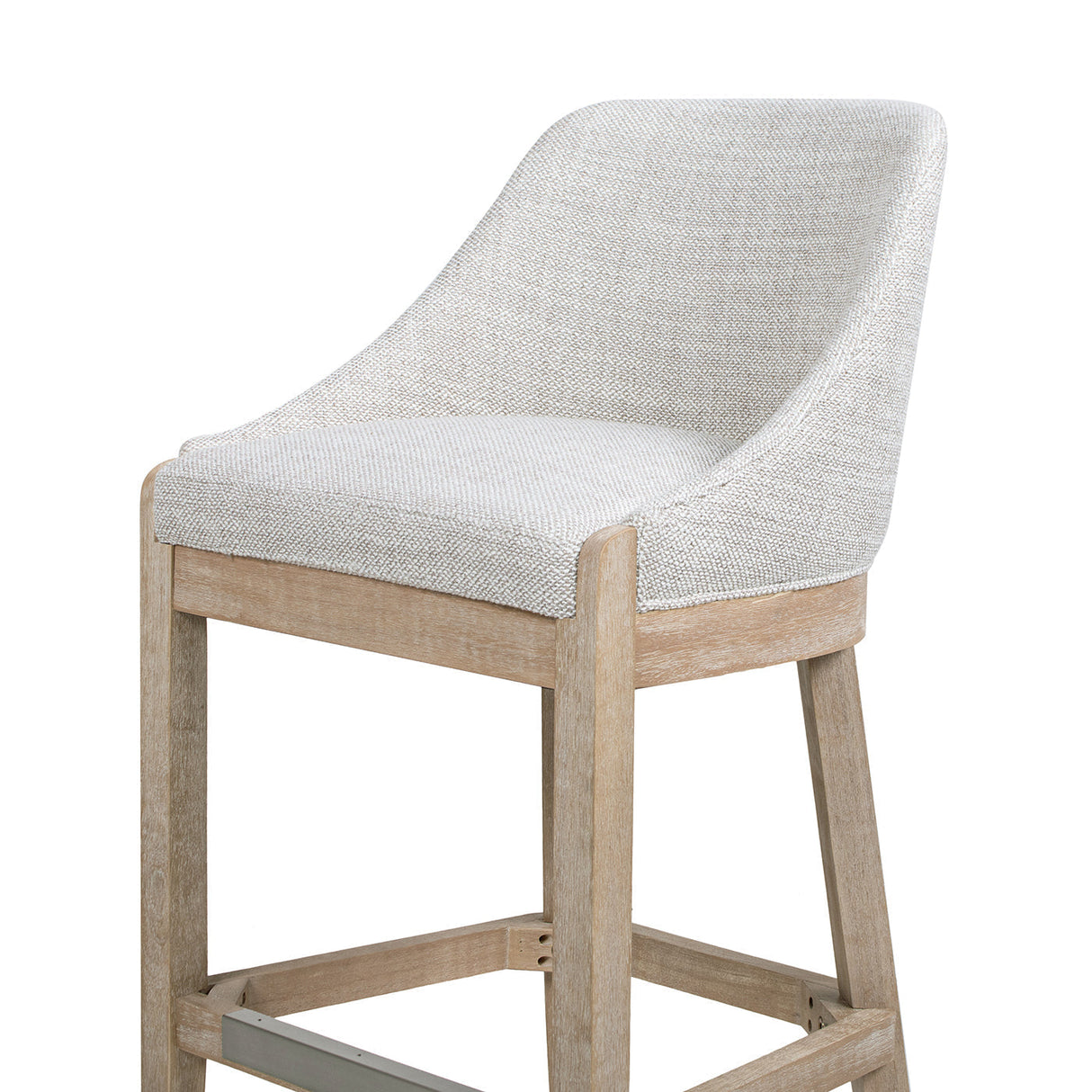 Newport 30.5' Coastal Curved Back Upholstered Barstool