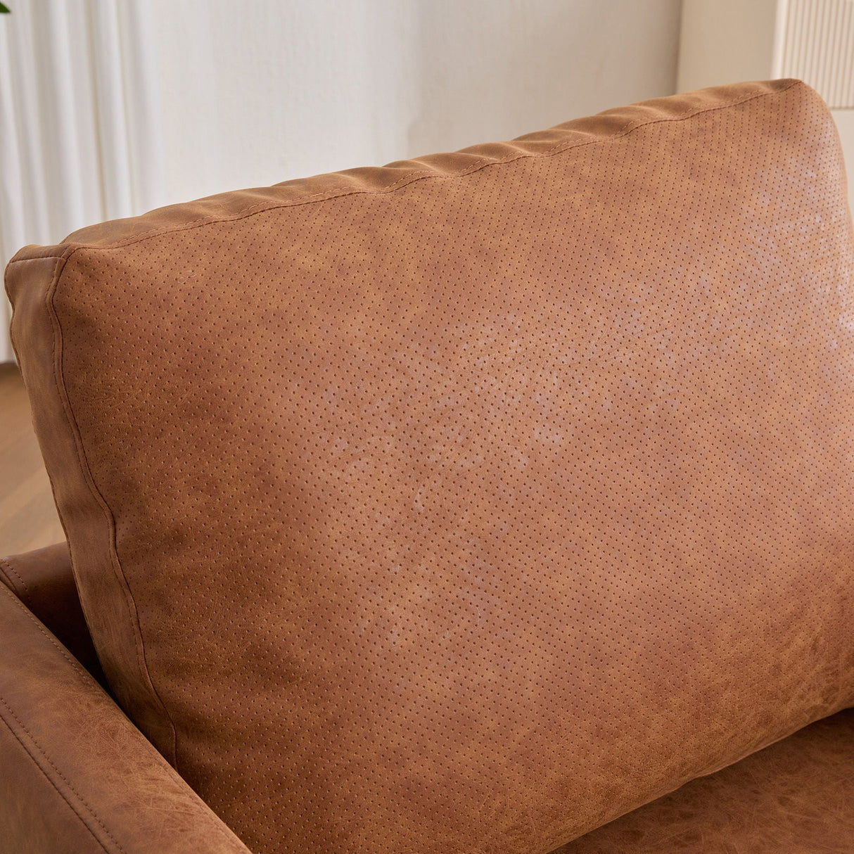 Modern Upholstered Square Swivel Accent Chair With 360 Degree Rotation