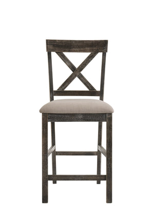 Martha II - 7 Pieces Counter Height Dining Room Set - Gray