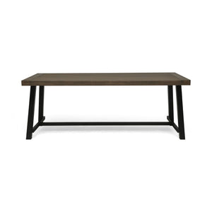 Outdoor Dining Table - Gray / Rustic Metal