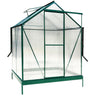 Polycarbonate house, Heavy Duty Outdoor Aluminum Walk-In House Kit With Rain Gutter, Vent And Door For Backyard Garden