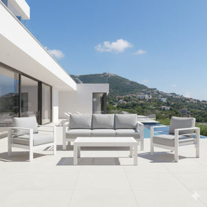 Outdoor Patio Set With All-Weather Thick Cushions