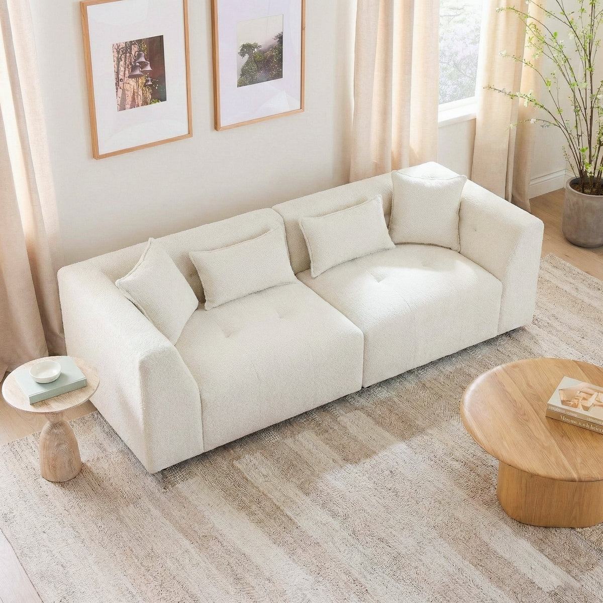 Jefferson Soft Chenille Modern Sofa