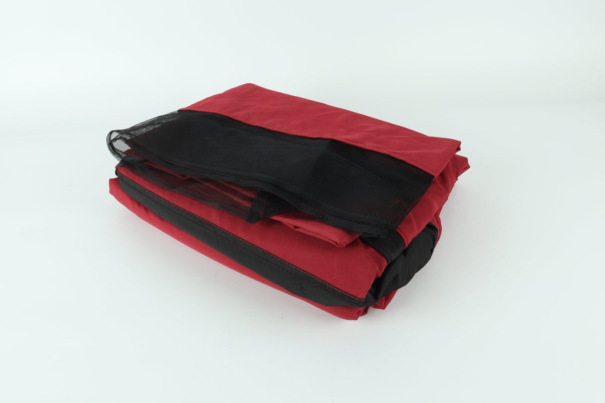 Replacement Canopy Top for 10x12 Gazebo with Air Vent and Mosquito Netting - Burgundy