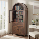 Dome Cabinet,Walnut,made of high-quality materials and antique craftsmanshipwith large storage space