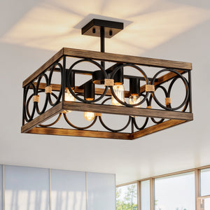 4-Light Square Kitchen Island Lights
