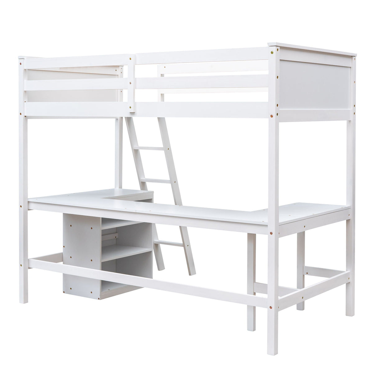 Loft Bed With Shelves With Desk