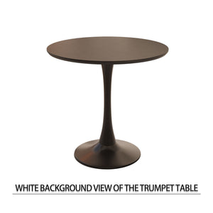 Round Dining Table Set With Tulip Design And 2 Chairs