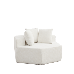 54-Inch Modern-Style Hexagonal Single Lounge Chair