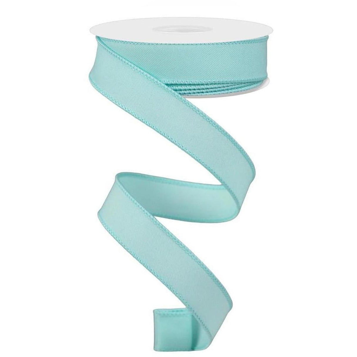 7/8" Diagonal Weave Ribbon: Ice Blue (10 Yard)