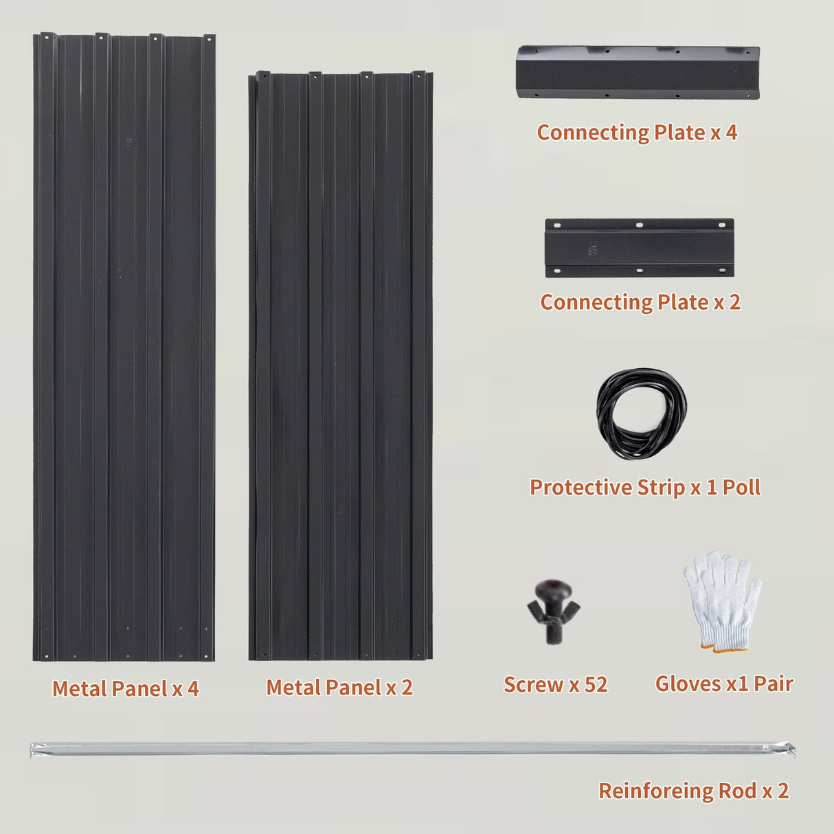 Galvanized Raised Garden Beds Outdoor 8×4×1 ft Planter