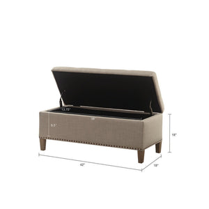 Modern Tufted Top Soft Close Storage Bench