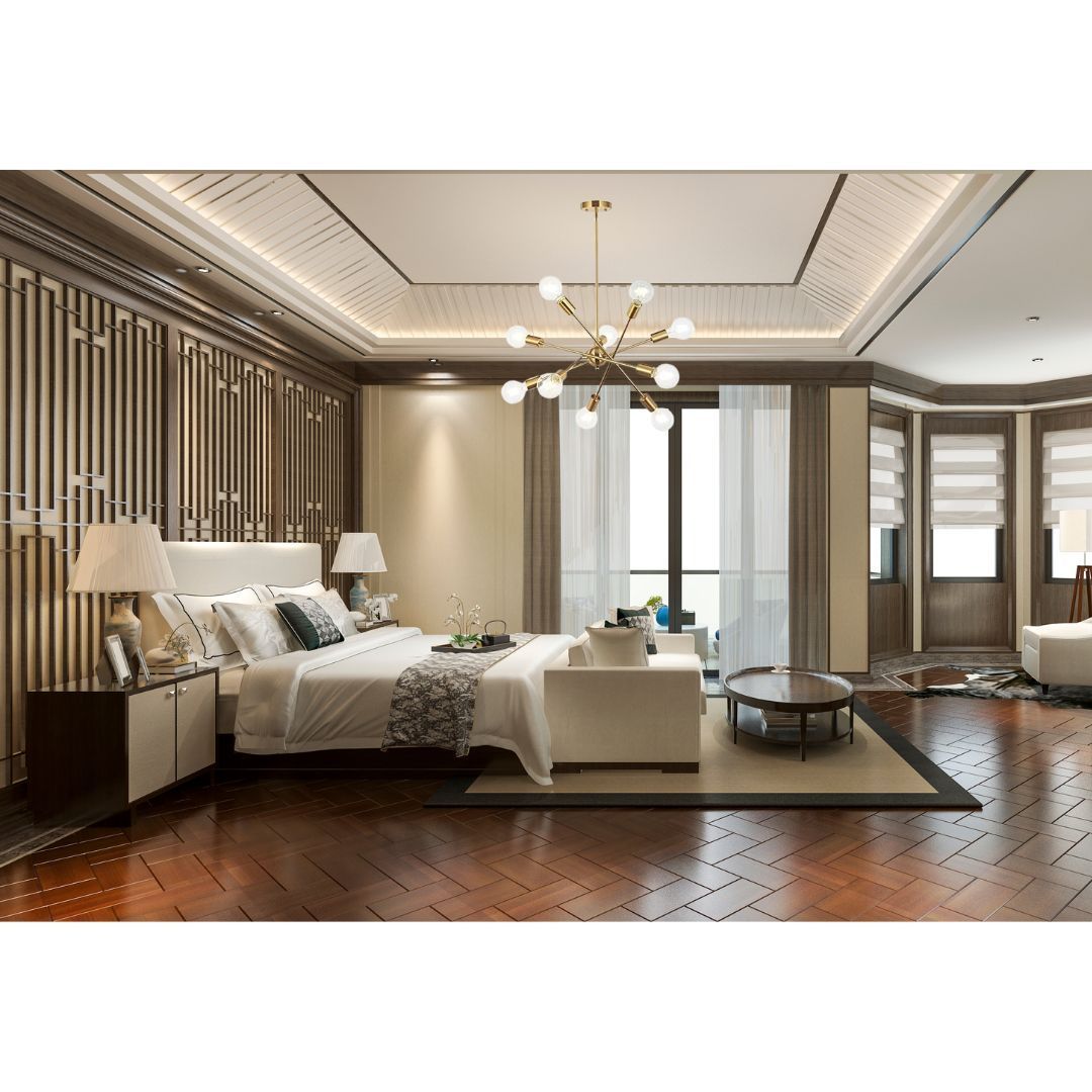 Modern chandelier lighting 10 lights with adjustable arms