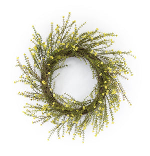 Mini Daisy Floral Wreath 18"D