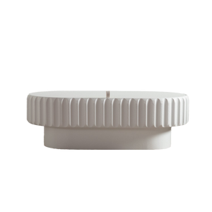 Fluted Storage Table with Lift-Off Lid