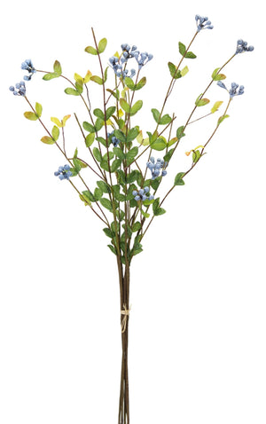 Blue Berry Foliage Spray (Set of 12)