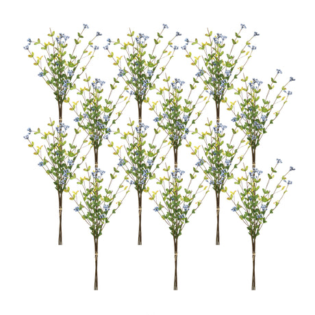 Blue-berry-foliage-spray-(set-of-12)-Artificial-Flowering-Plants