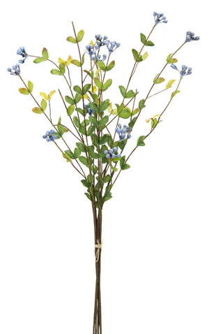 Blue Berry Foliage Spray (Set of 12)