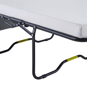 Sleeper Sofa With Foldable Mattress, USB Ports, Side Table & Storage Pocket