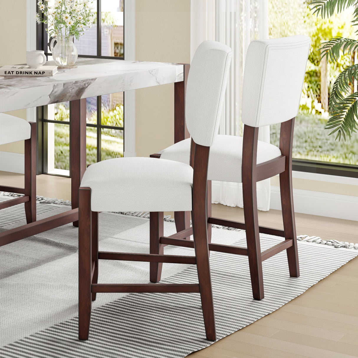 Mid Century Modern Bar Stools Set of 2