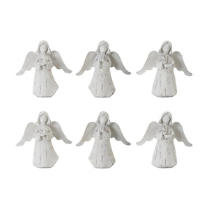 Praying-angel-figurine-with-metal-wings-(set-of-6)-Figurines
