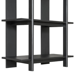 4-Tier Wooden Open Bookcase