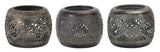 Ornamental metal candle holder (set of 4)