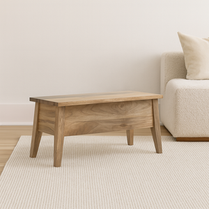 Solid Wood Lid Up Storage Bench