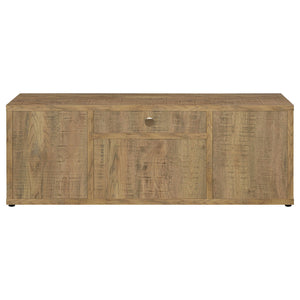 Noriega - 4 Door 60" TV Stand With Hidden Storage - Mango Color