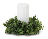 Eucalyptus foliage candle ring (set of 6)