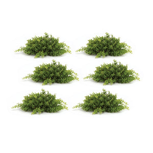 Spring-Mini-Leaf-Foliage-Half-Orb-(Set-of-6)-Artificial-Flowering-Plants