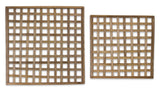 Natural Woven Wood Wall Hanging (Set of 4)