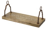 What a Wonderful World Wood Garden Swing with Metal Handles 23.5"L