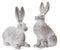 White-Washed-Rabbit-Statue-(Set-of-2)-Sculptures-&-Statues