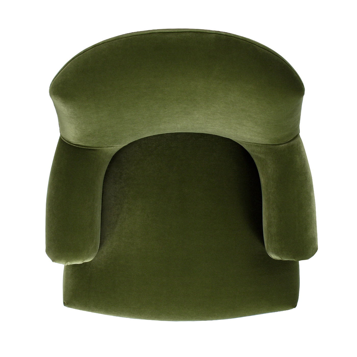 Pleated Sock Arm Accent Armchair with Supportive Seating - Green
