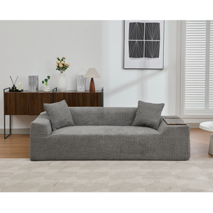 Modern 2 Piece Boucle Cloud Sofa Set